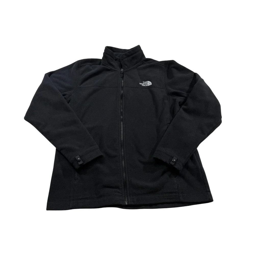 The North Face Fleece Jacket Black Full Zip Hiking Gorpcore Casual Athleisure M